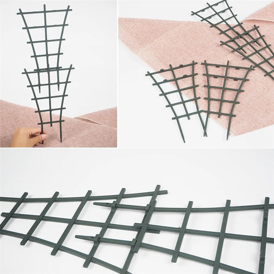 2 шт. DIY Пластик завод Поддержка для сада крепление виноградной лозы рамка горшок