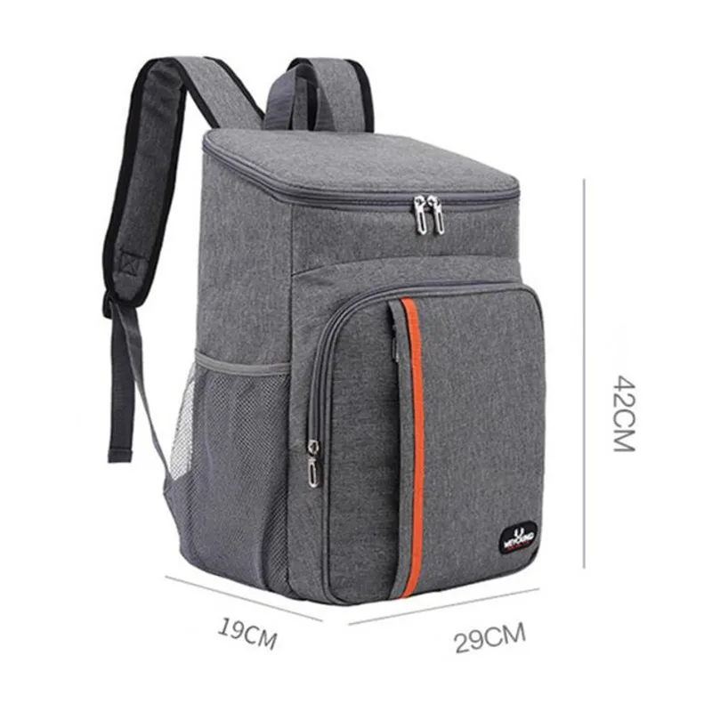 18L Large Capacity Leak Proof Lunch Backpack Thermal Large Picnic Cool and Warm Insulated Bag Outdoor Storage Shoulder Bag