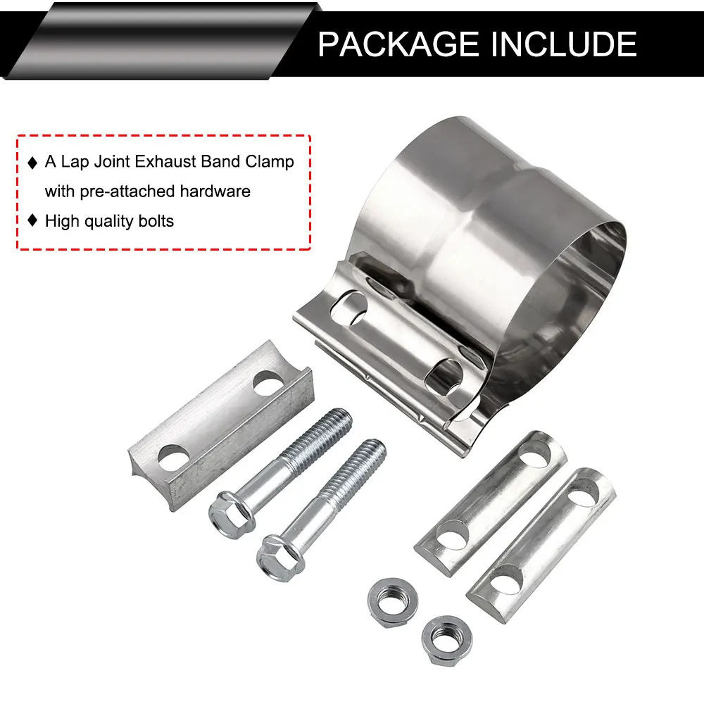 1 комплект мульти Спецификация зажим для выхлопной трубы стыковое соединение