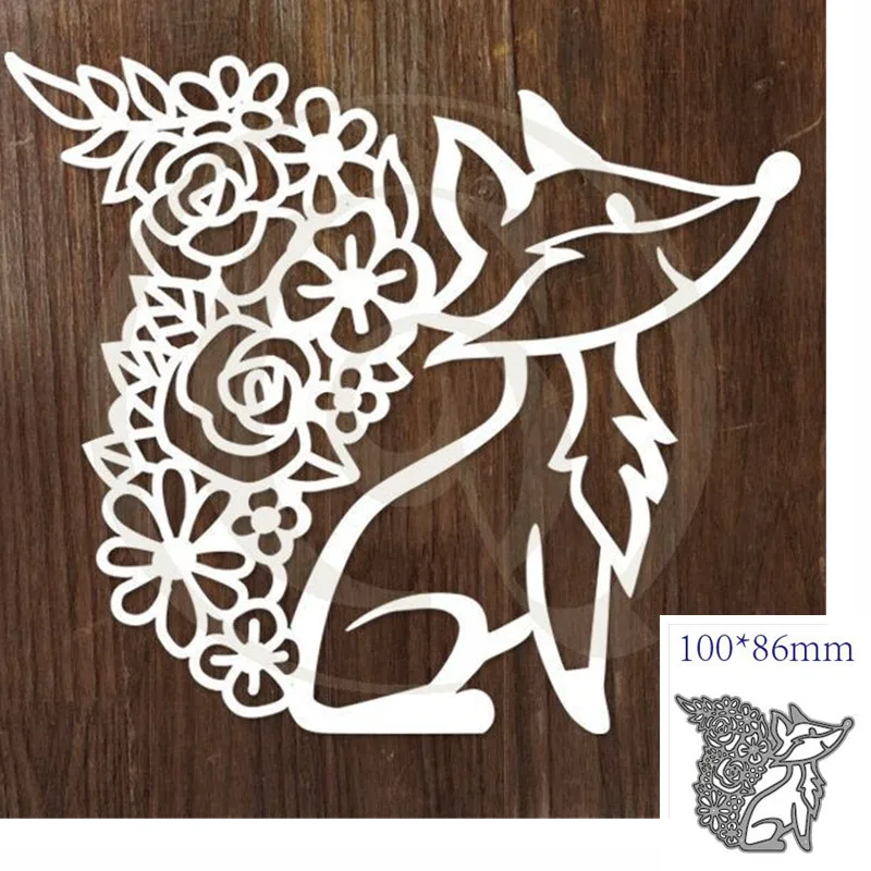 Металлические режущие штампы для вырезания животных лиса украшение
