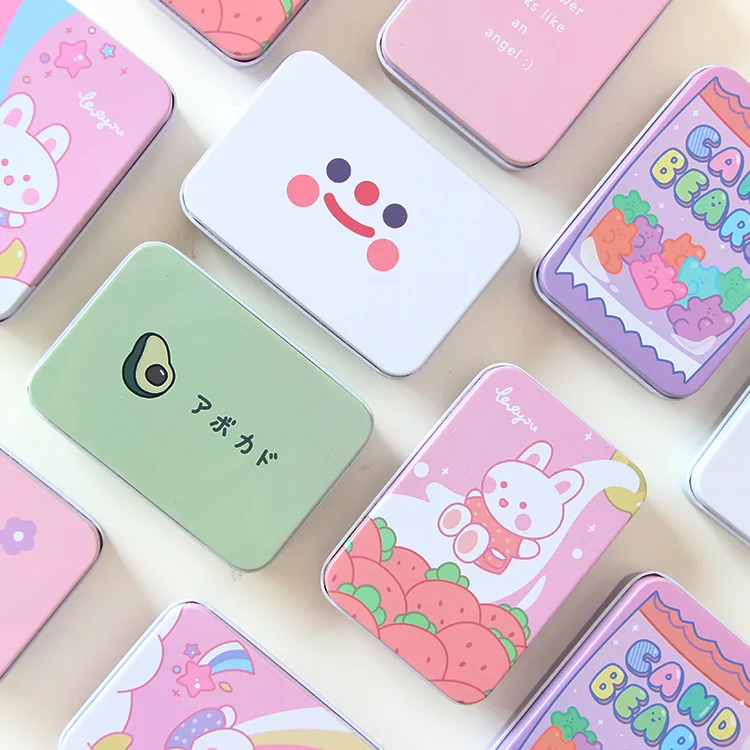 

Sandro smiley storage box girl's hand account sticker candy box desktop cartoon storage box