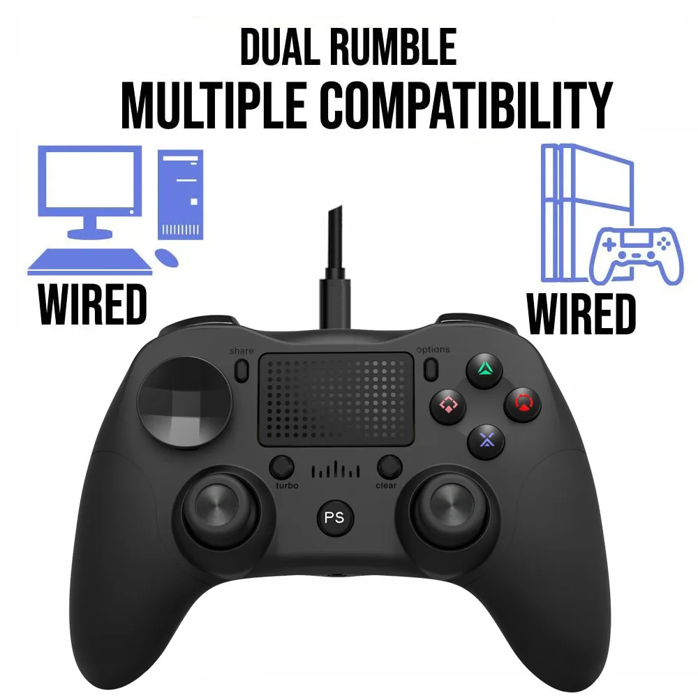 PS4 беспроводной Bluetooth игровой джойстик проводной хост аксессуары совместимый с PS3