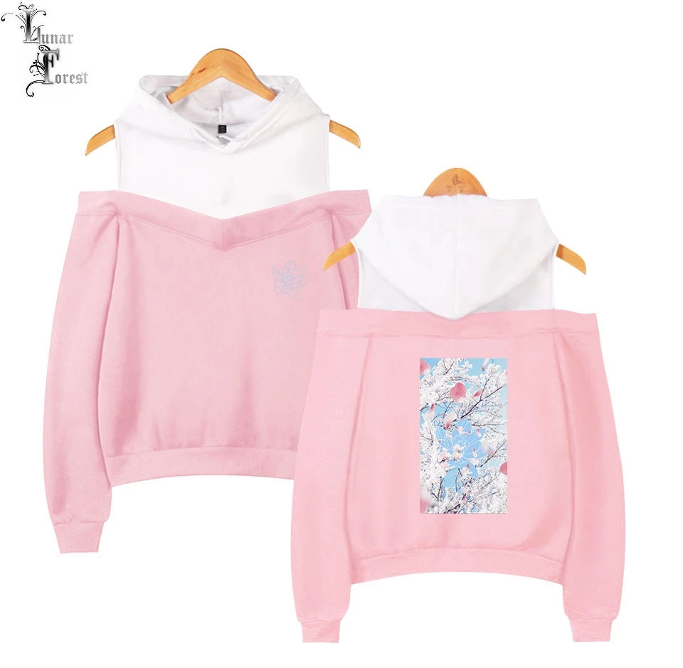 Женская толстовка с капюшоном Sakura Bloom теплая Свободная Толстовка длинным рукавом