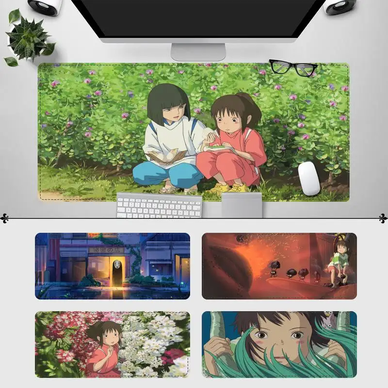

2021 Spirited Away Mouse Pad PC Laptop Gamer Mousepad Anime Antislip Mat Keyboard Desk Mat For Overwatch/CS GO