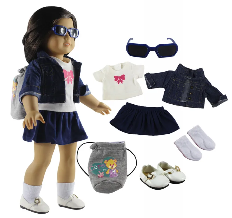 1 комплект кукольной одежды для 18 дюймовой американской куклы красивая