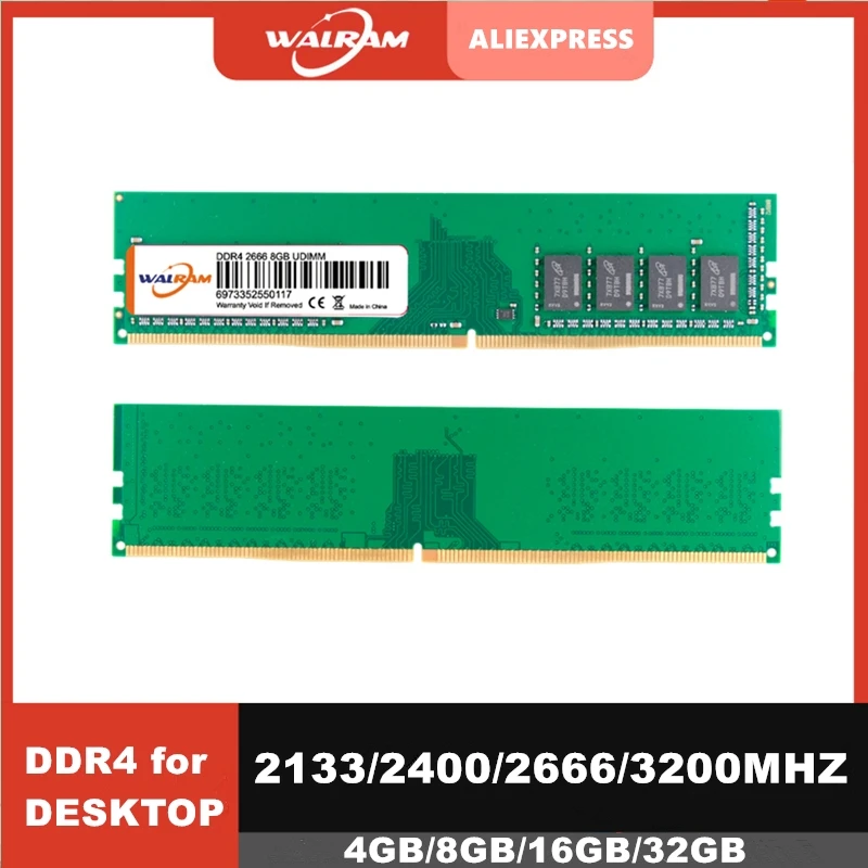 WAL ОЗУ ddr4 8 Гб 16 ПК для компьютера Память DDR 4 PC4 3200 2400 2666 МГц Настольный DDR4