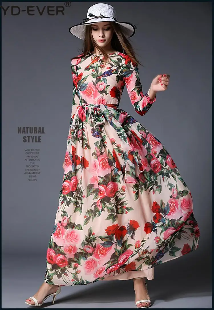 Женское шифоновое длинное платье многослойное винтажное плиссированное с