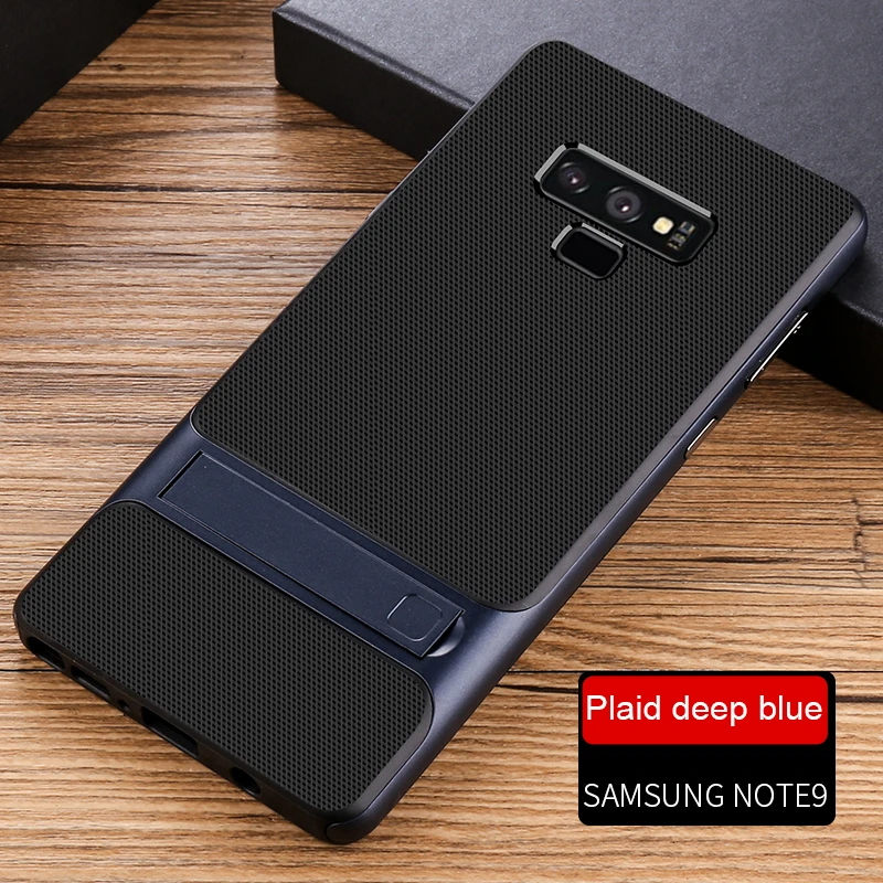 Силиконовый чехол для мобильного телефона, чехол-подставка для samsung Galaxy Note 9, чехол, противоударный, 360, защитный, 3D, гибридный, PC Note9, Fundas Capa, корпус - Цвет: Royce Navy