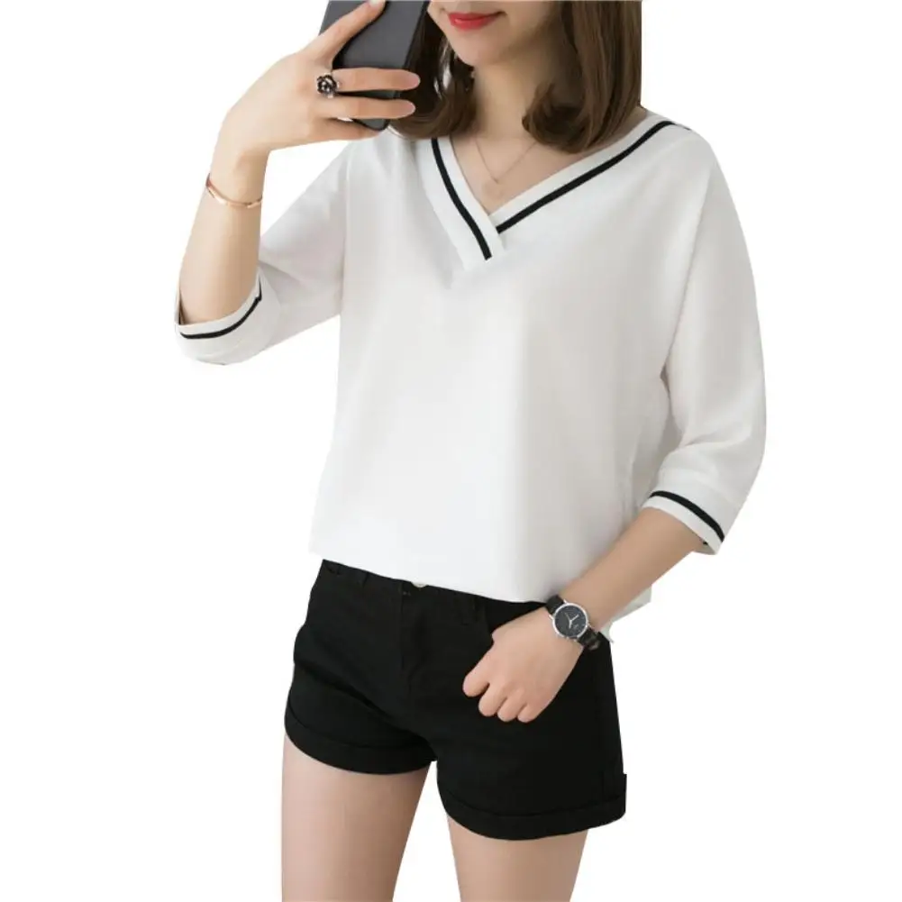 Повседневная футболка для женщин размера плюс в виде буквы т на каждый день/Цвет