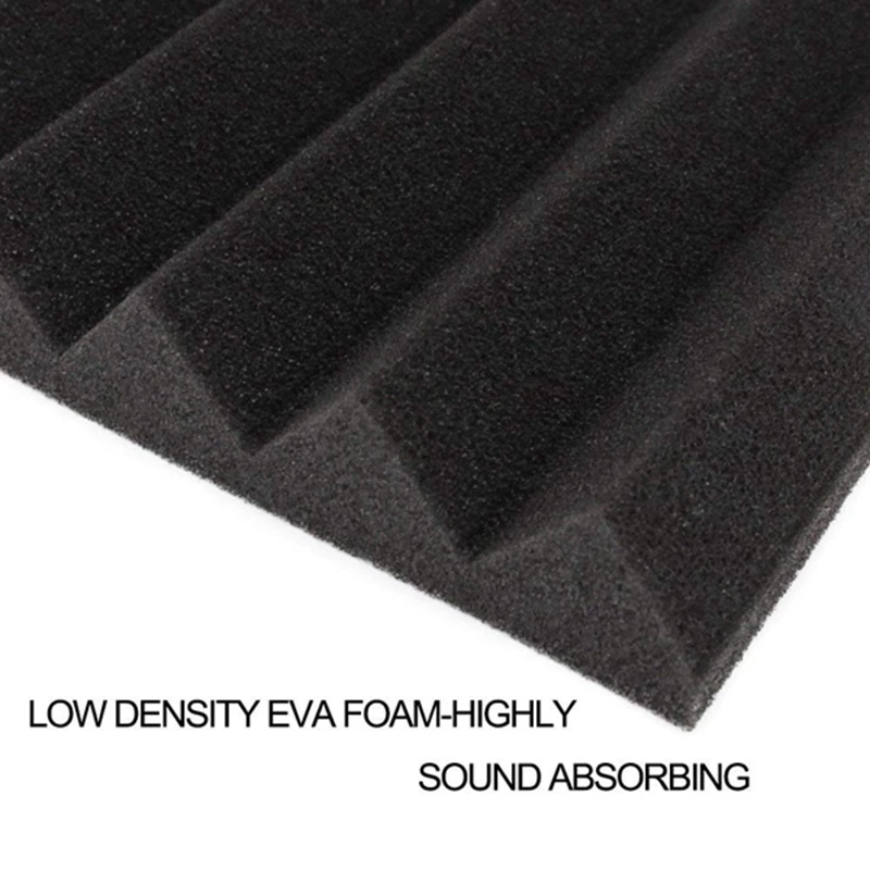 Acoustic Foam Board Studio Wedge Tile Soundproof Pyramid Treatment Wall Panel 5 x 30 cm | Обустройство дома