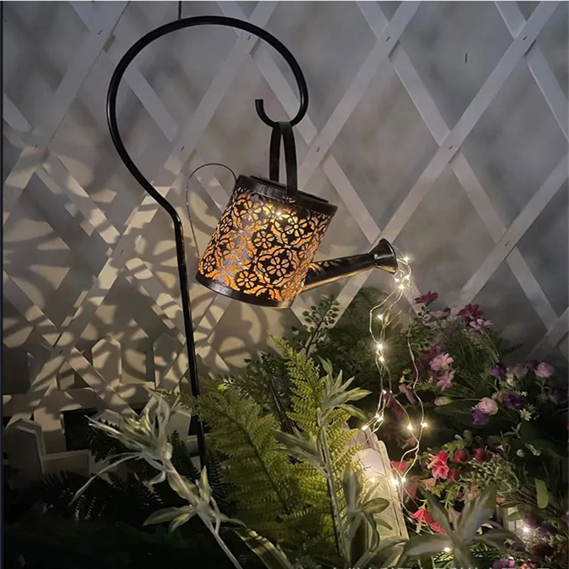 

Светодиодная лампа для газона на солнечной батаресветодиодный, креативный художественный светильник в форме звезды для полива, душа, уличн...