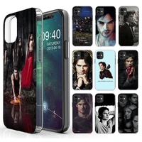 the vampire diaries phone case for iphone 12 11 pro x xs max 6 7 8 plus xr se2 iphone cover diaries stefan damon salvatore coque