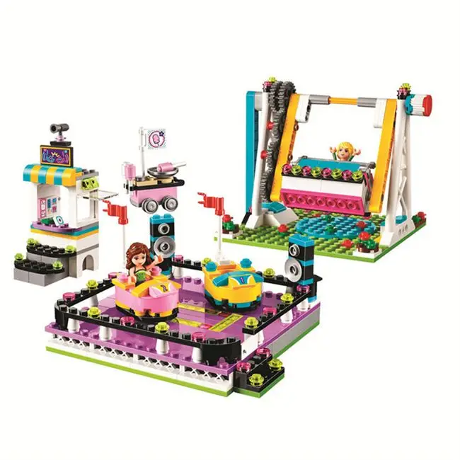 10560 друзья парк развлечений бампер автомобили строительные блоки кирпичи