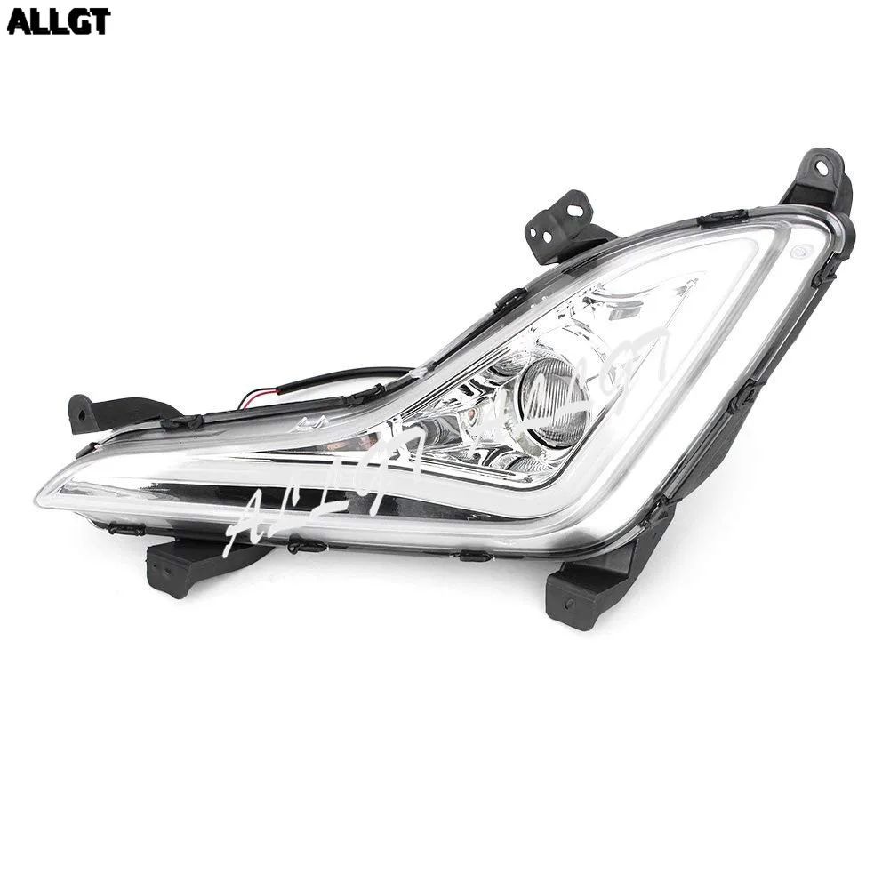 

Светодиодные дневные ходовые огни, пара противотуманных указателей поворота для Hyundai Elantra 2014-2015 Новинка