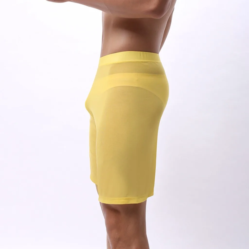 Мужские сексуальные сетчатые брюки мужские пижамы ультратонкие прозрачные с