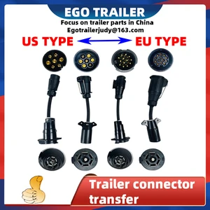 egotrailer trailer plug adapter 13 pin trailer socket to 7 pin rv blade plug connector plug trailer boat truck trailer parts free global shipping