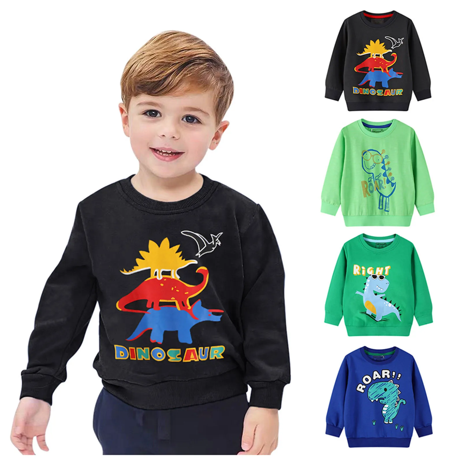 

2021 летняя детская футболка для мальчиков, топы с мультяшным динозавром, рубашки, Повседневная Толстовка, пуловер, одежда для мальчиков, футб...