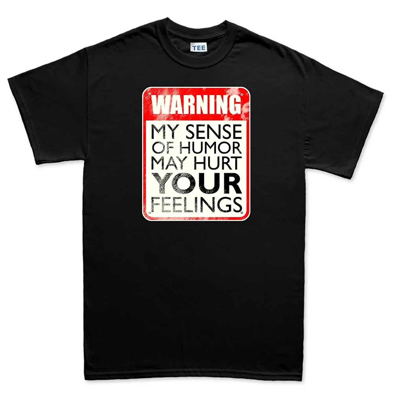 

Customised_Perfection Mens Warning Sense of Humour Humor Funny T Shirt (Tee) Top Quality Cotton Casual Men T Shirts Men Free