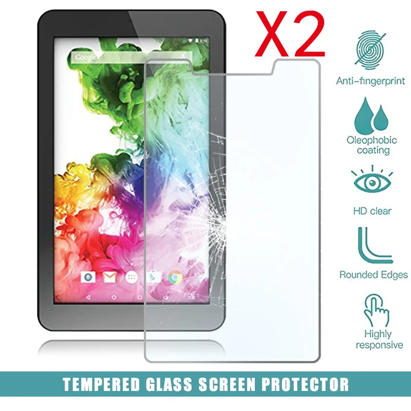 

2Pcs Tablet Tempered Glass Screen Protector Cover for HipStreet Titan 4 7 Inch Anti-Screen Breakage HD Tempered Film