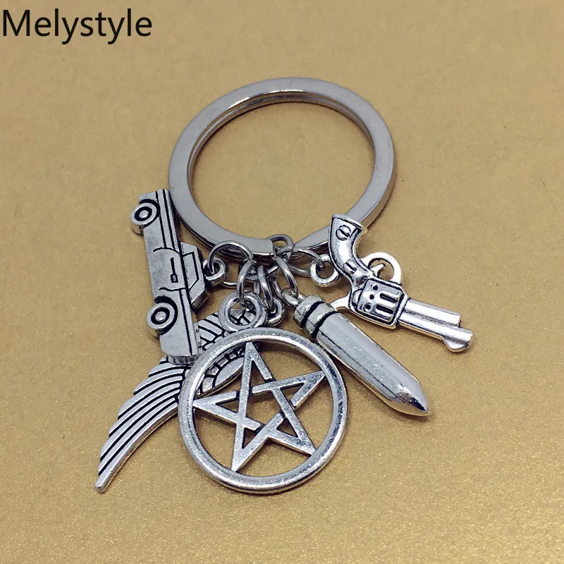 2019 полицейский с пистолетом пулями крыльями ангела кулон брелок модные