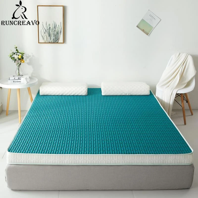 

95d Thai Latex Filling Mattress Floor Mat Foldable Slow Rebound Tatami Cotton Cover Bedspreads 6/9cm Thickness Size Mattresses