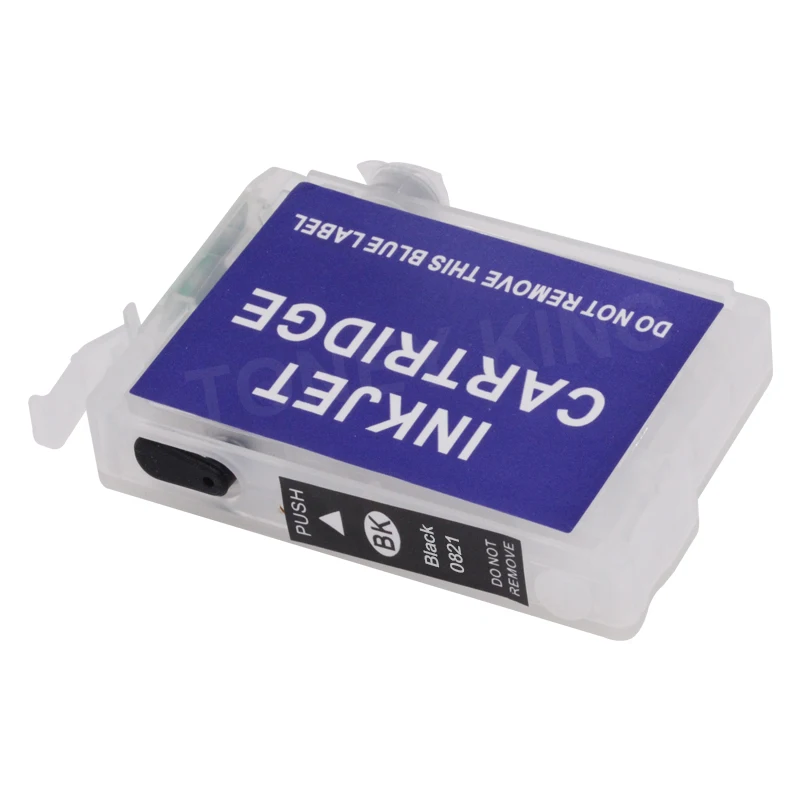 toney king t0821 refillable ink cartridge for epson stylus photo t50 r290 r295 r390 rx590 rx610 rx615 rx690 1410 tx650 printer free global shipping