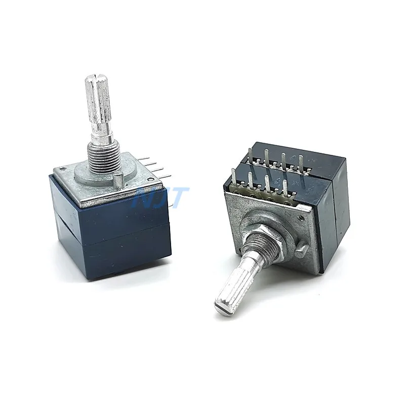 Двойной потенциометр громкости RH2702 8 контактный зубчатый сплит вал 6 мм