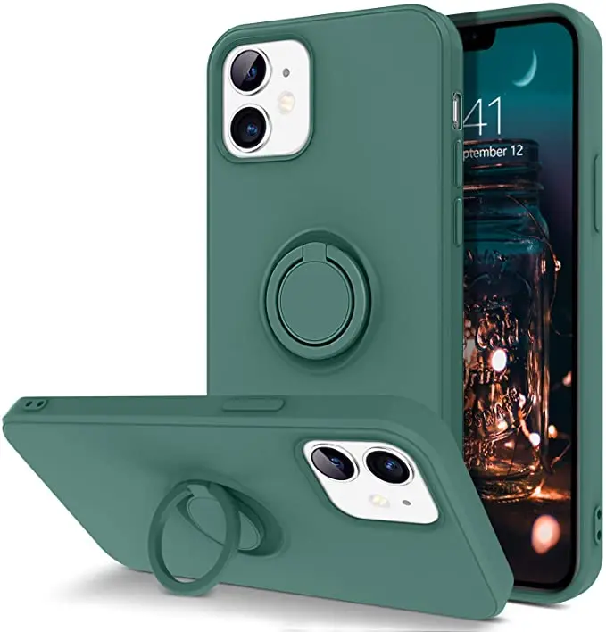 

Magnetic Liquid Silicone Phone Case For Samsung Galaxy Note S20 20 S21 A32 A52 A72 A51 A71 4G 5G Plus Ultra FE Ring Holder Cover