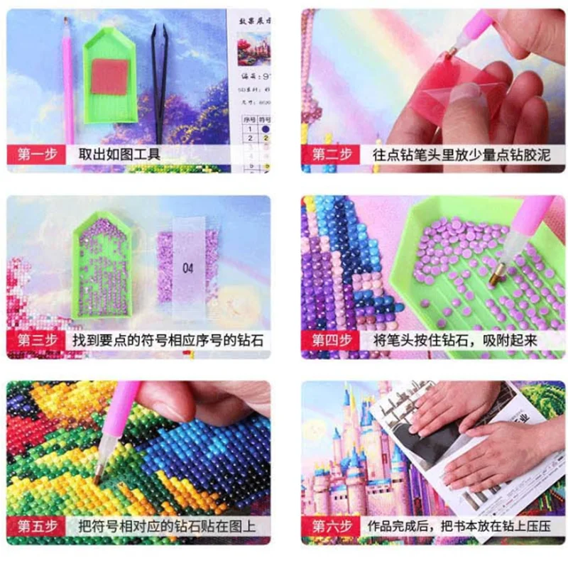 Изображение полного бриллианта милый щенок алмазная живопись 5D Вышивка крестом