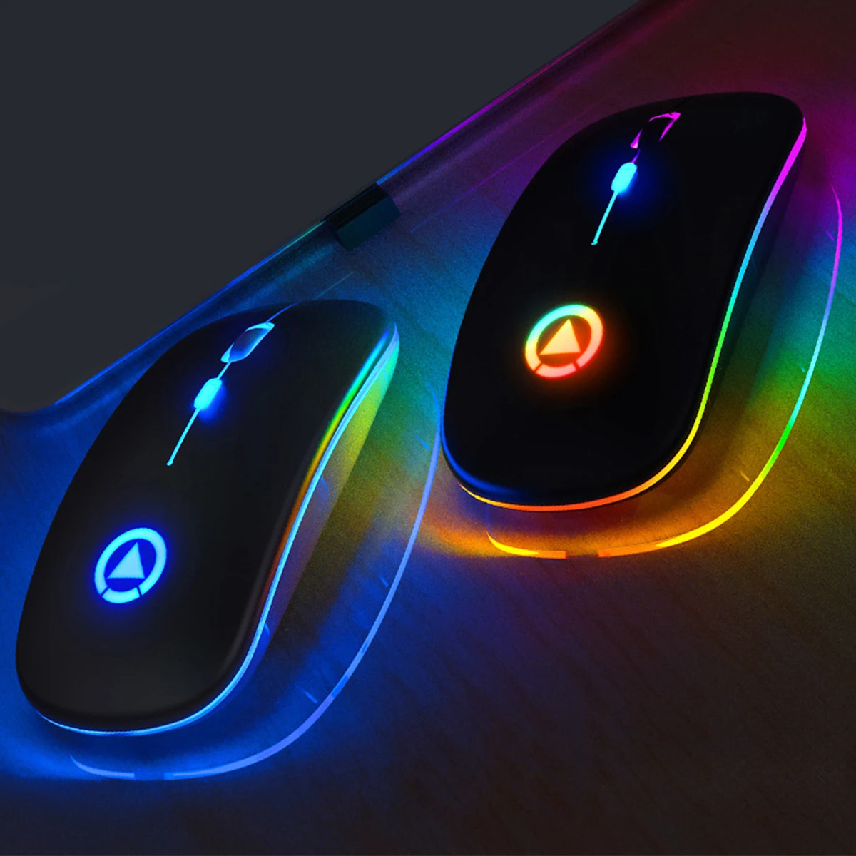 

Wireless Mouse RGB Bluetooth Computer Mouse Gaming Silent Rechargeable Ergonomic Mause With LED Backlit USB Mice For PC Laptop