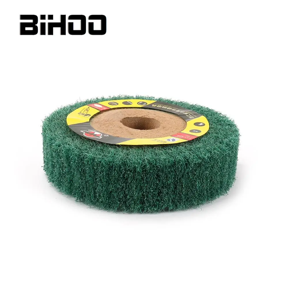 Полировальный круг с отверстием для угловой шлифовальной машины зеленое