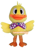 cute yellow duck mascot costume big unisex animal cartoon fancy party dress suit birthday gifts