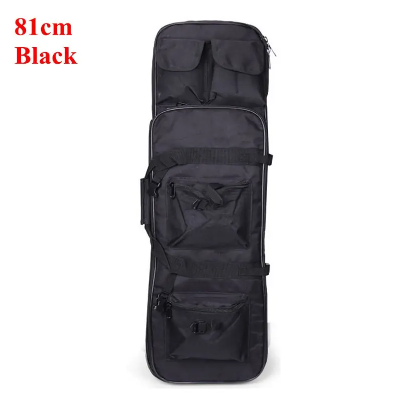 Black 81CM Сверхмощный нейлоновый чехол для винтовки ружья тактический пистолет сумка снайперская стрельба страйкбол пневматическая винтовка пистолет кобура сумка на плечо 3 размера - Цвет: Black 81CM