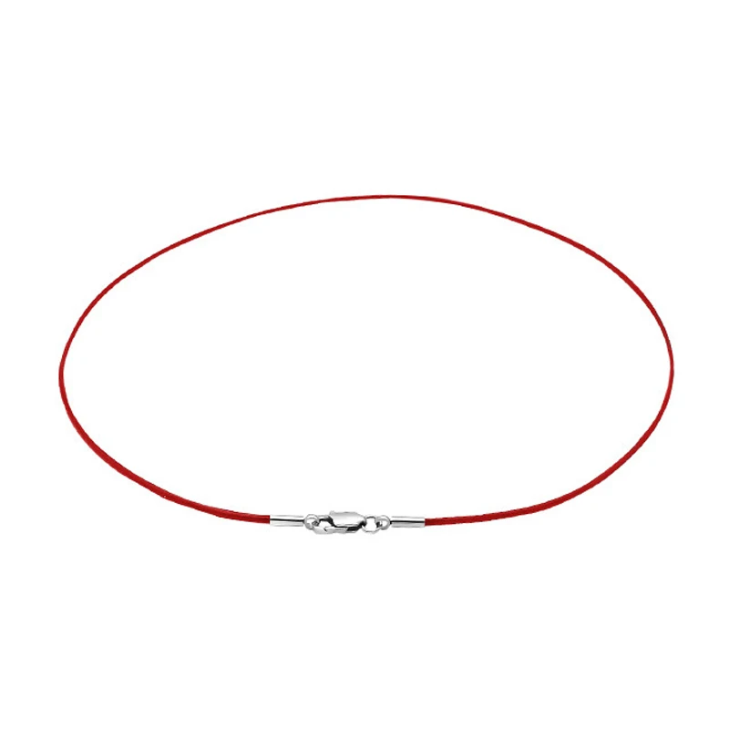 1.5mm 2mm Handmade Leather Rope Necklaces &amp Pendant Charms Jewelry Findings Stainless Steel Lobster Clasp String Cord 50cm 60cm |