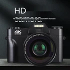 Цифровая камера 4K HD Micro Single Retro с WiFi, профессиональная цифровая камера для видеоблогов, внешний объектив