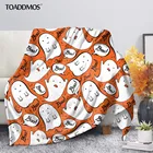 TOADDMOS милый мультфильм Хэллоуин Призрак дизайн Флисовое одеяло подарок для ребенка удобное тонкое искусственное одеяло постельное белье