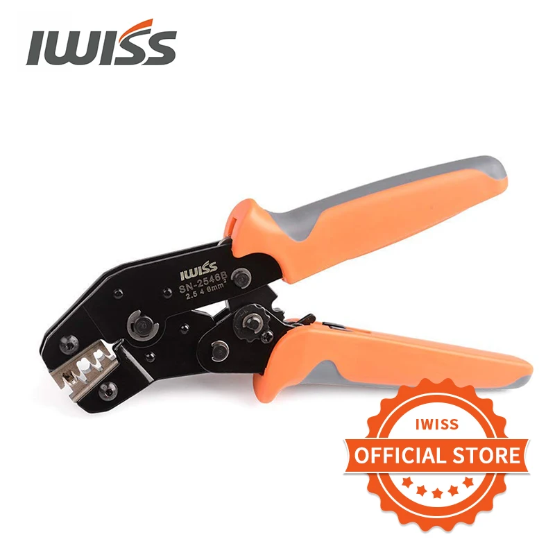 

IWISS SN-2546B MC3/4 Solar PV Connector Crimping Tools for for AWG14-10 2.5/4/6mm2 Solar Panel PV Cable with Wire EDM Die