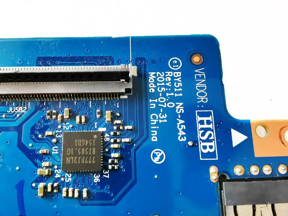 Оригинальный Для Lenovo 700-15ISK Плата USB аудио Y700-15ISK BY511 NS-A543 REV 1 0 испытанное хорошее
