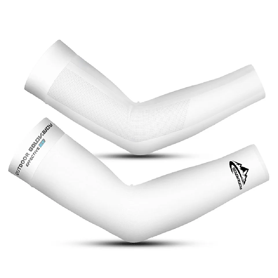 

GOBYGO Cycling Sun Protection Sleeves Soft Skin-Friendly Elastic Sweat-Absorbent Breathable Outdoor Running Sports Equipment Men