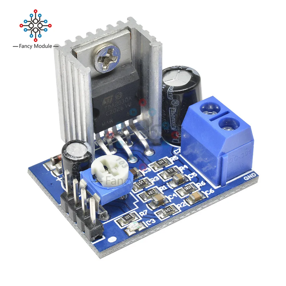 Модуль питания TDA2030 Плата усилителя звука 6 12 В одиночный 18 Вт|supply board|supply power |
