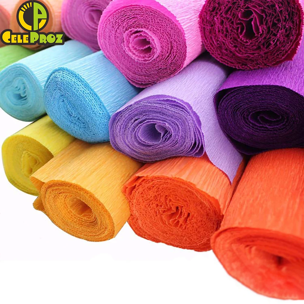 50*250 см Креп бумага Crinkled оригами флорист креп Роза Свадебная вечеринка фон