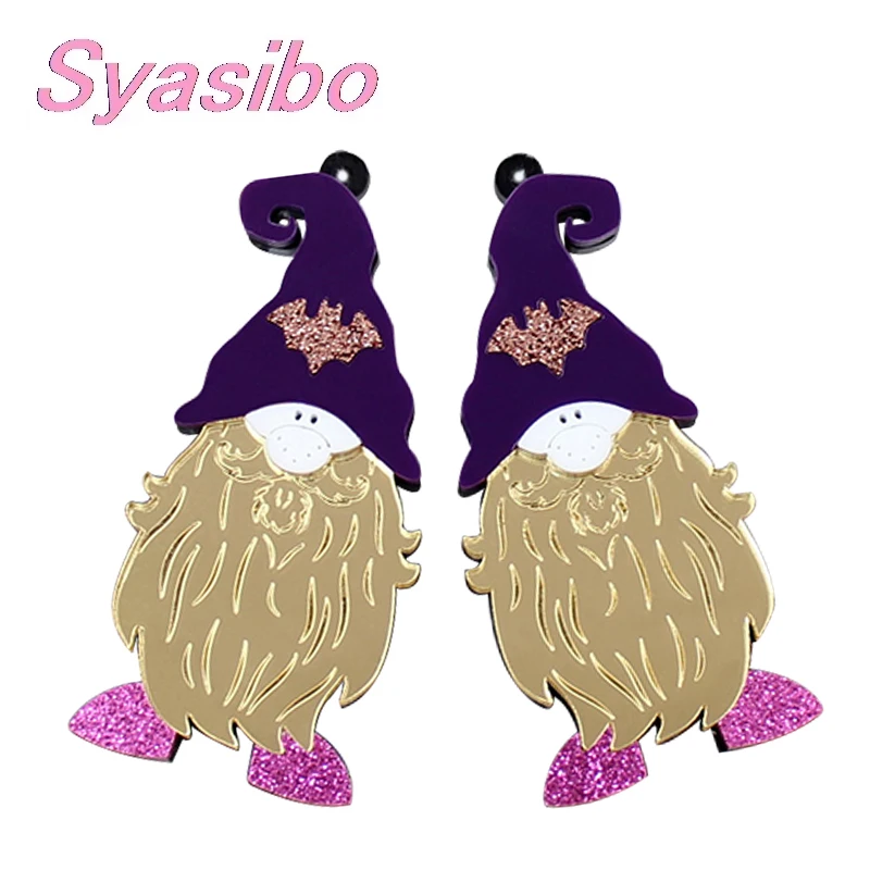 (1 пара) искусственная акриловая ведьма на Хэллоуин для сережек лазерный вырез