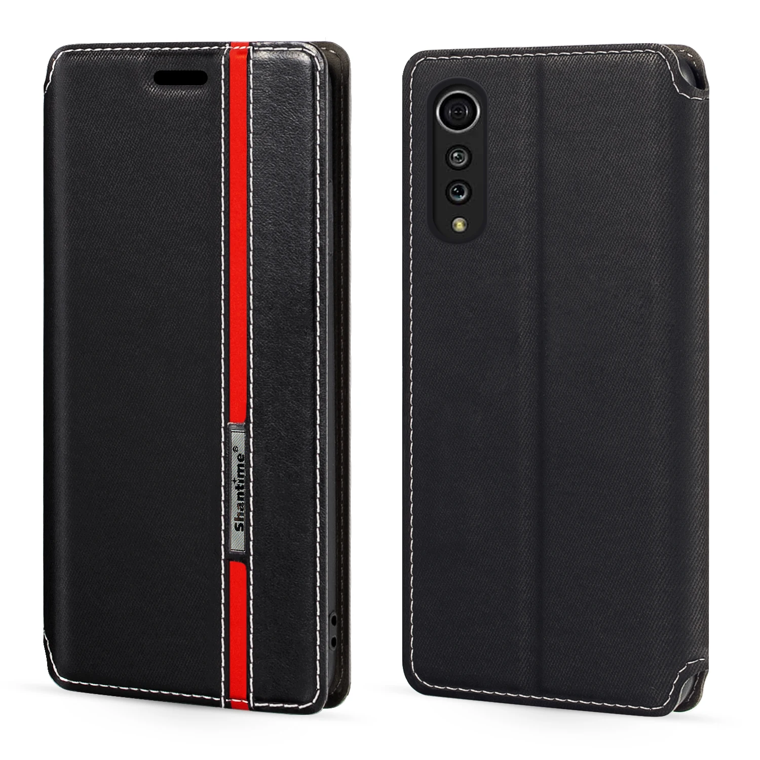 

Кожаный чехол-книжка с магнитной застежкой для LG Velvet 4G