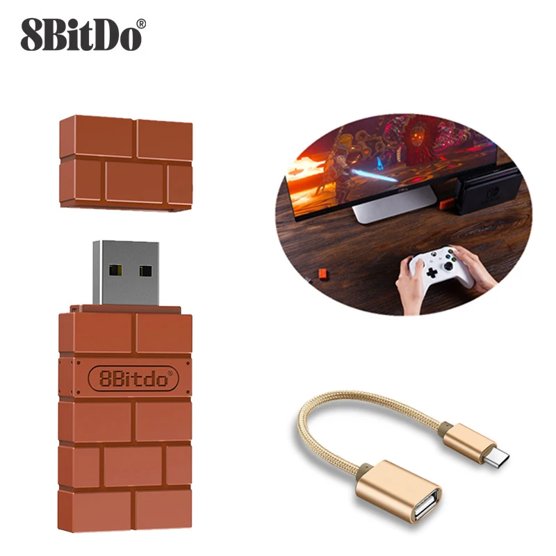 Беспроводной usb адаптер Aknes 8Bitdo с поддержкой Bluetooth приемник для Windows Mac Nintendo Switch