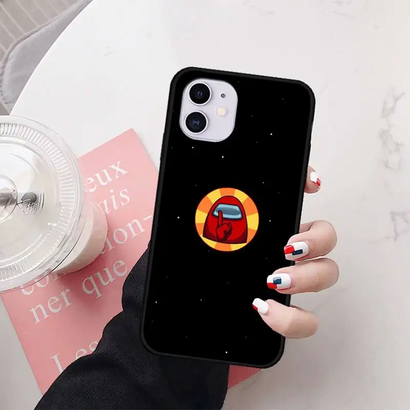 

among us video game funny Phone Case For iphone7 8 plus 7 8 6 6s plus X XR XS MAX 11 12 Pro Max Cover