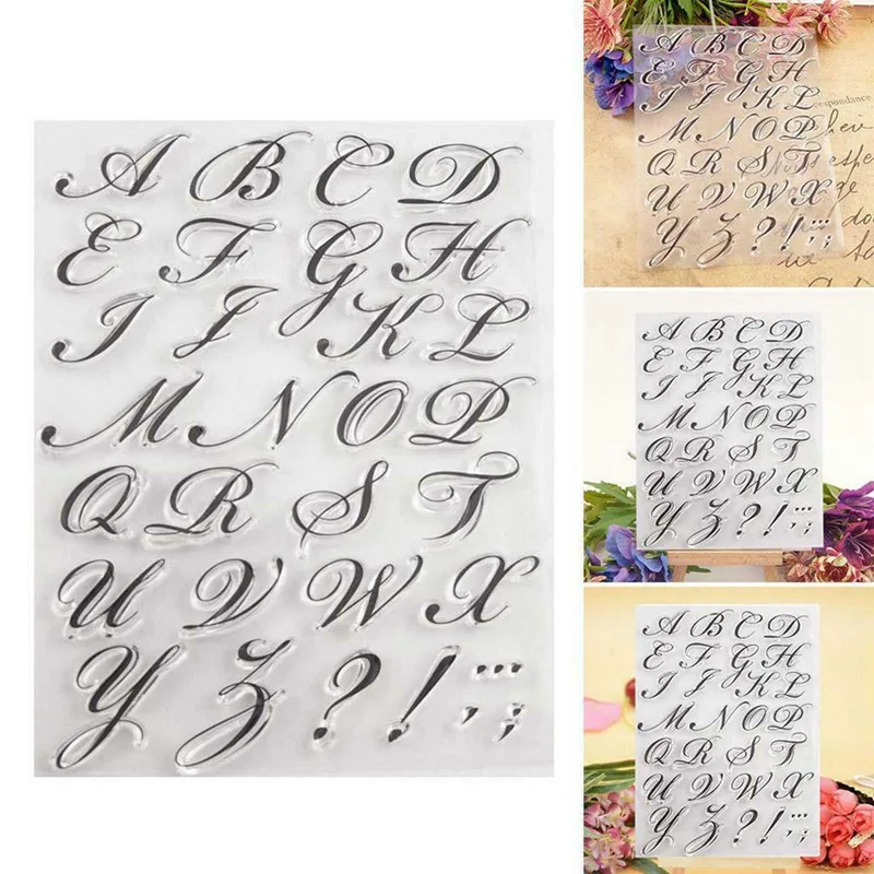 

Beautiful Transparent Letter Stamp Diy Hand Account Scrapbook Scrapbook Finished Product Chapter Stamp Tool