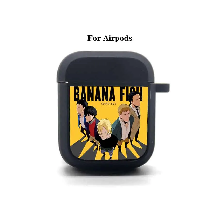 

Anime Banana Fish Cartoon Airpods Case Protective Headset Cover Bluetooth Headphone Earphone Soft Silicone Case
