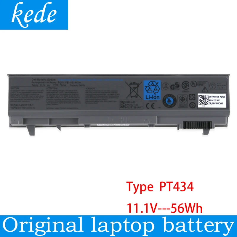 Kede Оригинальный Новый Сменный аккумулятор для ноутбука dell Latitude E6400 E6410 E6500 E6510 M4400