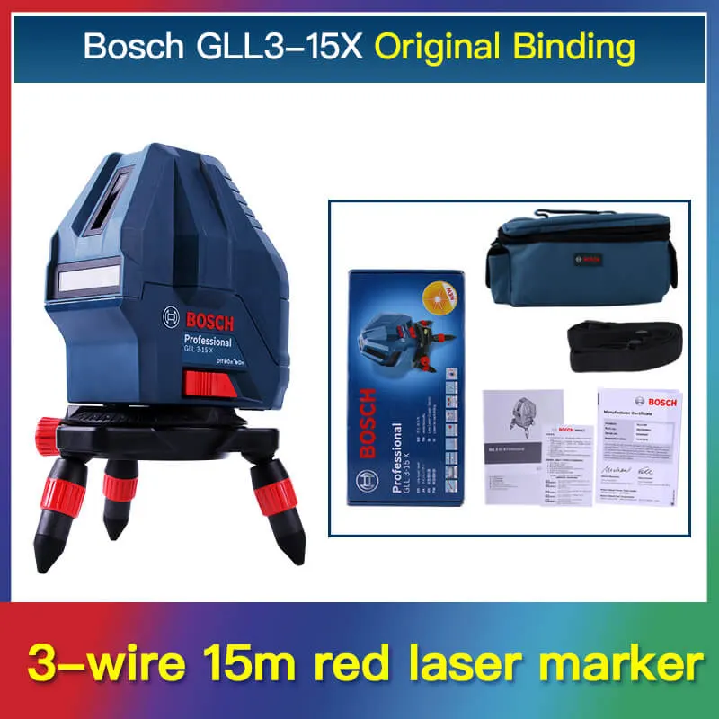 GLL3-15X Bosch GLL5-50X/GLL3-15X лазерный уровень маркировочный инструмент инфракрасный маркировочный инструмент 5 линия 3 линия 1 заказ - Цвет: GLL3-15X