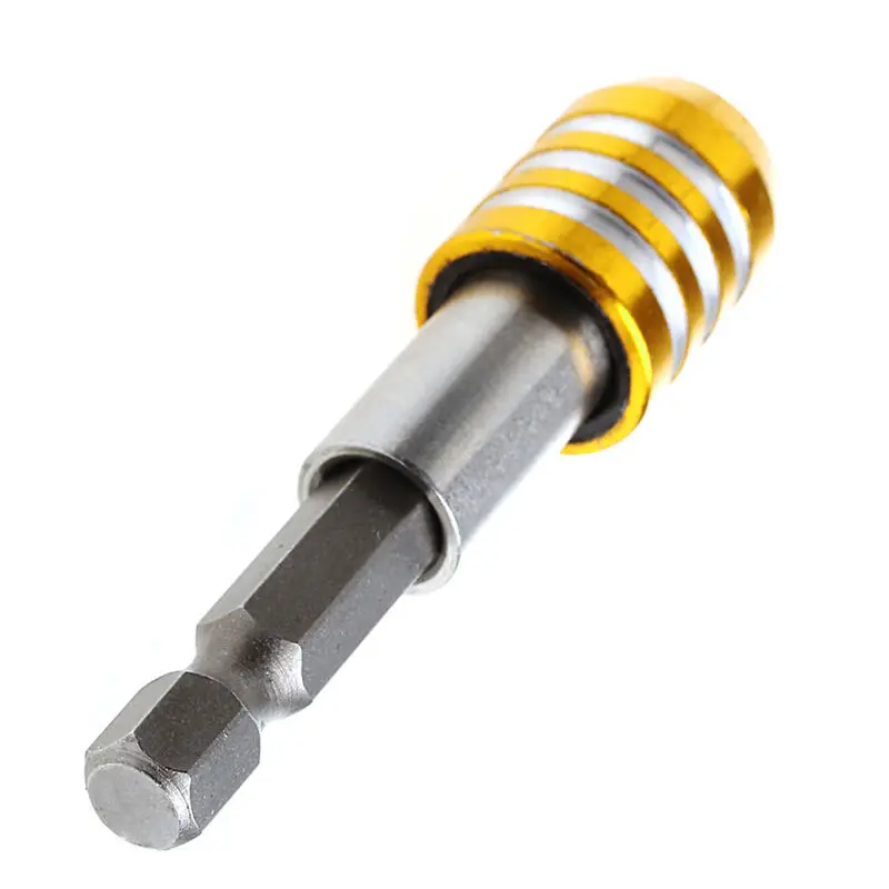 

60mm Magnetic Hex Shank Release Drill Bit Screwdriver Holder Stainless Steel 1/4